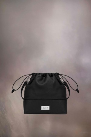Maison Margiela 5AC Daily Drawstring Backpack Small Black | USA_MM70365