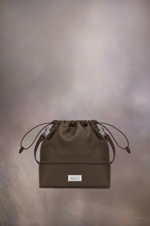 Maison Margiela 5AC Daily Drawstring Backpack Small Brown | USA_MM47246