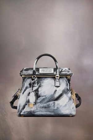 Maison Margiela 5ac Classique Bianchetto Mini Blue Black | USA_MM91450