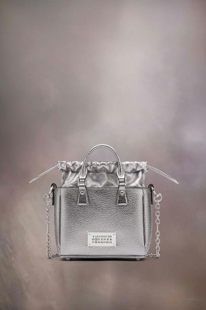Maison Margiela 5ac Tote Horizontal Silver | USA_MM68008