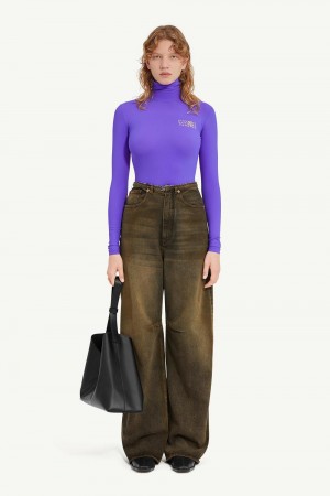 Maison Margiela 5-pocket Denim Trousers Brown | USA_MM33695