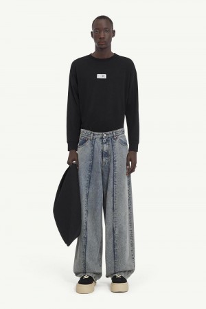 Maison Margiela 5-pocket Denim Trousers Grey | USA_MM92940