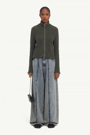 Maison Margiela 5-pocket Denim Trousers Grey | USA_MM21007
