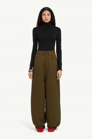 Maison Margiela 5-pocket Trousers Deep Green | USA_MM81318