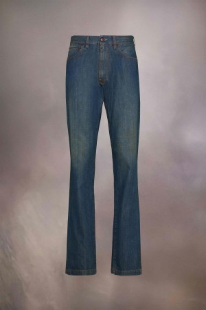 Maison Margiela Americana Wash Turn-up Jeans Blue | USA_MM94686