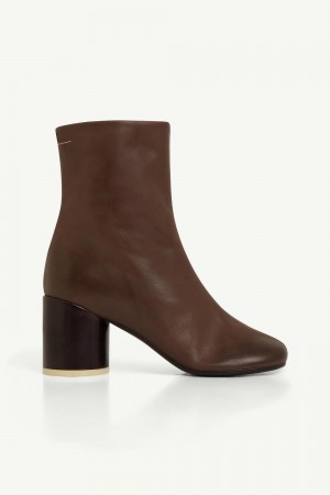 Maison Margiela Anatomic Ankle Boots Brown | USA_MM84889