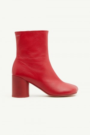 Maison Margiela Anatomic Ankle Boots Red | USA_MM40101