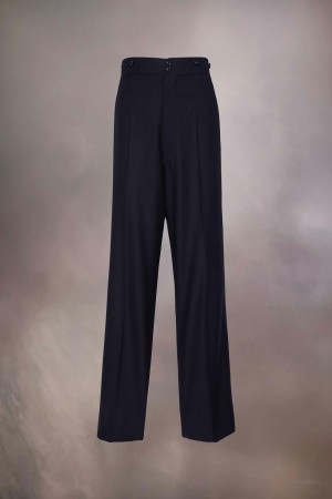 Maison Margiela Barathea Wool Trousers Black | USA_MM84555