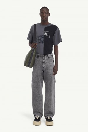 Maison Margiela Black Denim Trousers Grey | USA_MM52173