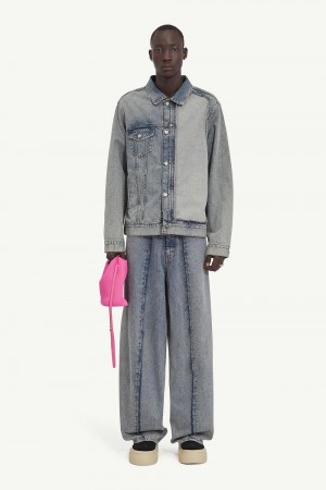 Maison Margiela Blue Denim Jacket Light Blue | USA_MM70362