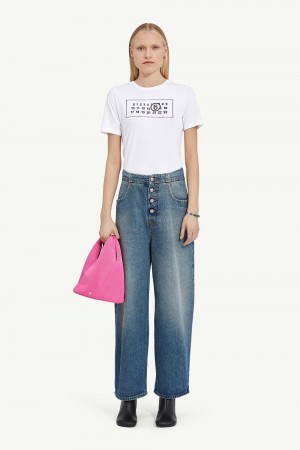 Maison Margiela Blue Denim Trousers Blue | USA_MM43848