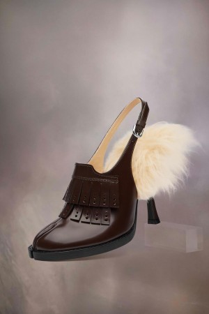 Maison Margiela Bourgeoise Slingback Pump Brown | USA_MM14891