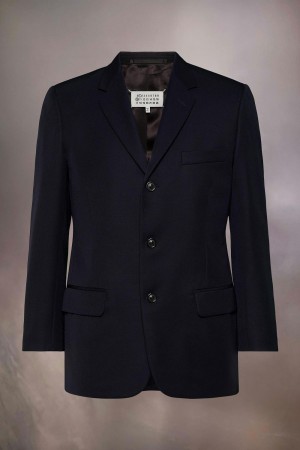 Maison Margiela British Mohair Suit Jacket Black | USA_MM78133