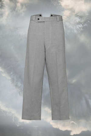 Maison Margiela Broken Twill Denim Trousers Grey | USA_MM35123