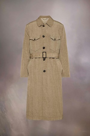 Maison Margiela Canvas Trench Coat Brown | USA_MM46551