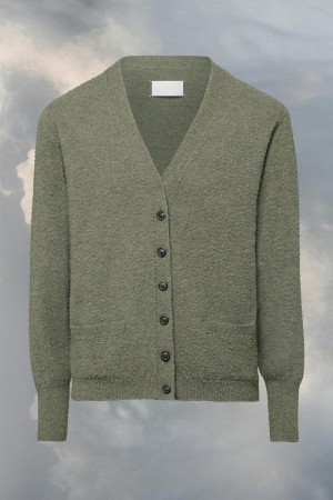 Maison Margiela Cashmere Knit Cardigan Green | USA_MM81584