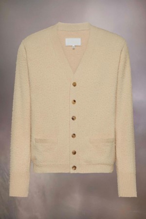 Maison Margiela Cashmere Knit Cardigan Khaki | USA_MM38713