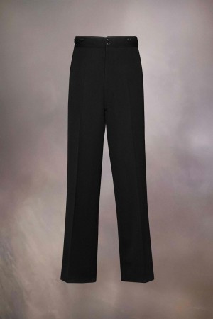 Maison Margiela Cavalry Twill Wool Trousers Black | USA_MM21465