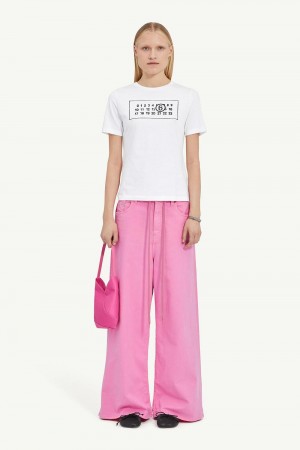 Maison Margiela Cotton Jersey Numeric T-shirt White | USA_MM40976
