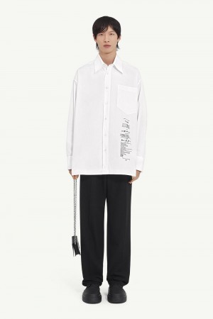 Maison Margiela Cotton Poplin Shirt White | USA_MM49808
