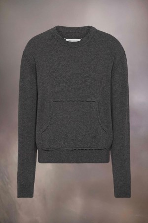 Maison Margiela DéCortiqué Cashmere Sweater Dark Grey | USA_MM73026