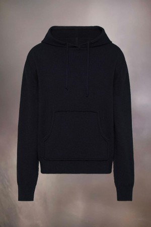Maison Margiela DéCortiqué Cashmere Hoodie Black | USA_MM50866