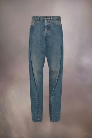 Maison Margiela Diagonal Seam Jeans Blue | USA_MM10436