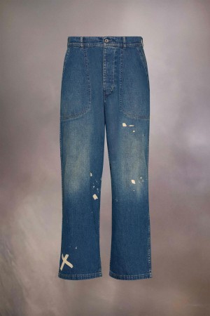 Maison Margiela Distressed Jeans Blue | USA_MM51116