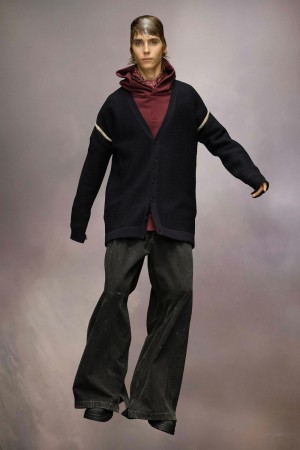 Maison Margiela Elbow Patch Cardigan Black | USA_MM48809
