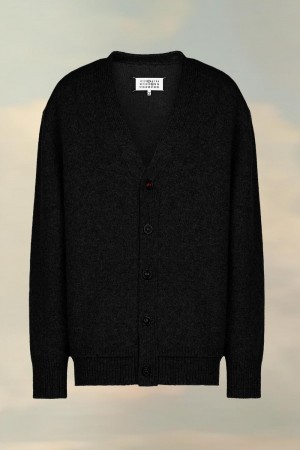 Maison Margiela Elbow Patch Cardigan Black | USA_MM59300