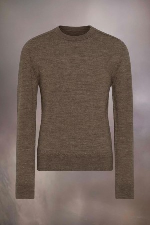 Maison Margiela Elbow Patch Sweater Brown | USA_MM36713