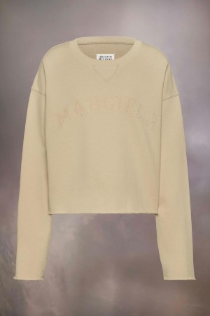 Maison Margiela Firm Fleece Sweatshirt Yellow | USA_MM38034