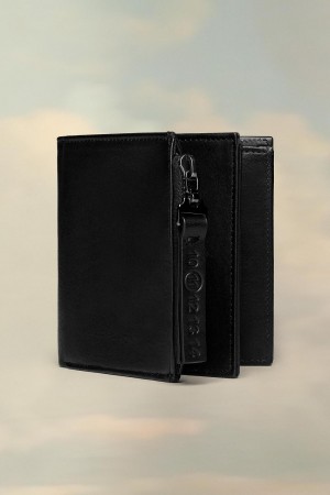 Maison Margiela Folded Leather Wallet Black | USA_MM52424
