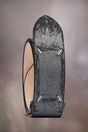 Maison Margiela Four Stitches Belt Grey | USA_MM68059