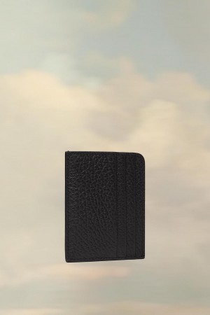 Maison Margiela Four Stitches Card Holder Black | USA_MM46923