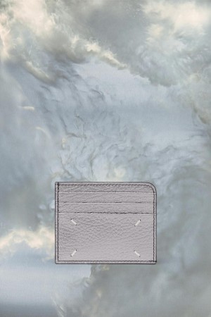 Maison Margiela Four Stitches Card Holder Silver | USA_MM11488