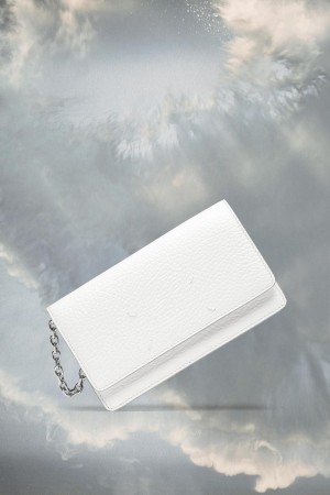 Maison Margiela Four Stitches Chain Wallet White | USA_MM66978