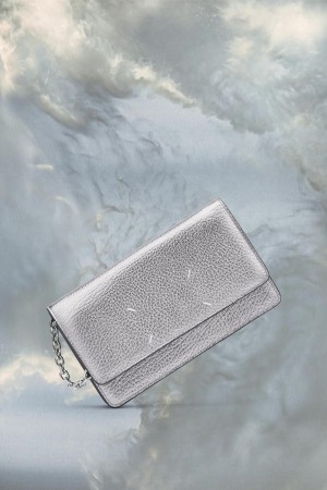 Maison Margiela Four Stitches Chain Wallet Silver | USA_MM77280