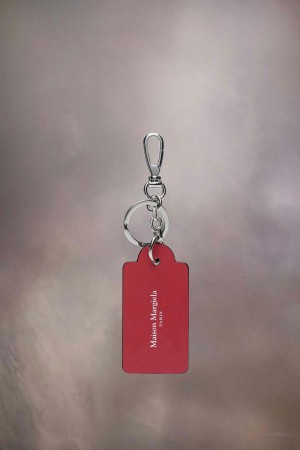 Maison Margiela Four Stitches Keyring Red Black | USA_MM61688