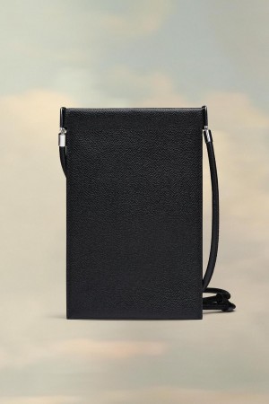 Maison Margiela Four Stitches Phone Holder Black | USA_MM65963