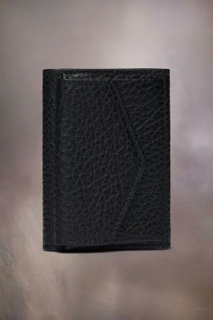 Maison Margiela Four Stitches Pocket Wallet Black | USA_MM69235