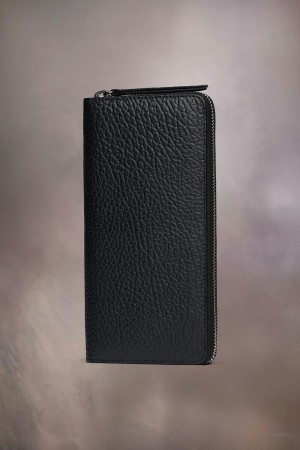 Maison Margiela Four Stitches Zip-around Wallet Black | USA_MM45066