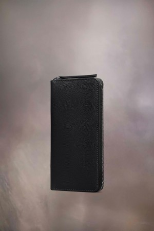 Maison Margiela Four Stitches Zip-around Wallet Black | USA_MM48299