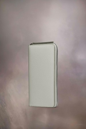 Maison Margiela Four Stitches Zip-around Wallet Green | USA_MM14193