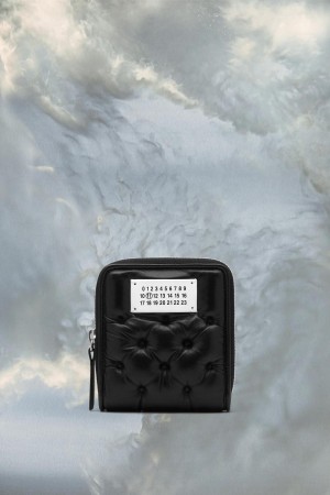 Maison Margiela Glam Slam Embroidered Wallet Black | USA_MM93265