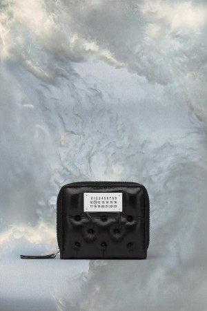 Maison Margiela Glam Slam Embroidered Wallet Black | USA_MM58177