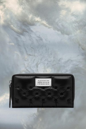 Maison Margiela Glam Slam Embroidered Wallet Black | USA_MM91640