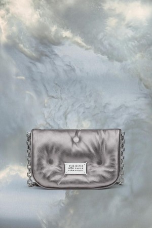 Maison Margiela Glam Slam Flap Small Silver | USA_MM84732