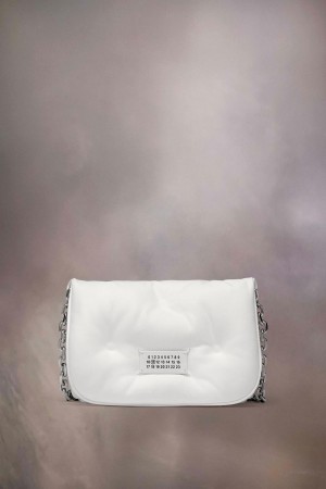 Maison Margiela Glam Slam Flap Small White | USA_MM30683