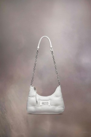 Maison Margiela Glam Slam Hobo Micro White | USA_MM86790